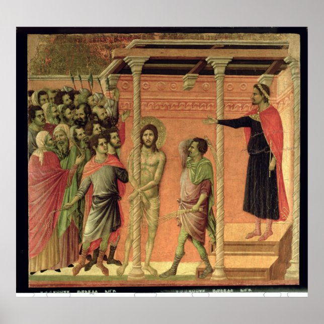 The Flagellation, from the Maesta altarpiece Poster (Front)