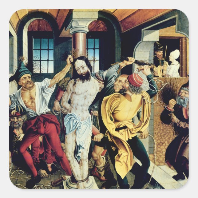 The Flagellation of Christ Square Sticker (Front)