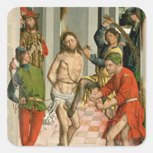 The Flagellation Square Sticker