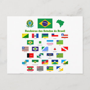 The Flags of Brazil Postcard