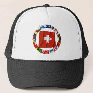 The Flags of the Cantons of Switzerland Trucker Hat