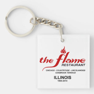The Flame Restaurants of Illinois Key Ring