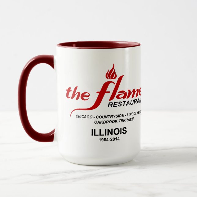 The Flame Restaurants of Illinois Mug (Left)