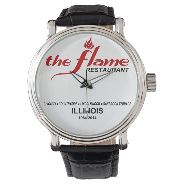 The Flame Restaurants of Illinois Watch (Front)