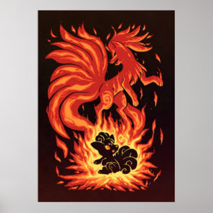 The Flame Tailed Fox Within Poster