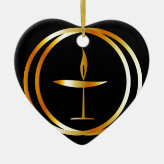 The Flaming Chalice Ceramic Tree Decoration