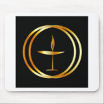 The Flaming Chalice Mouse Mat<br><div class="desc">The Flaming Chalice- the symbol of Unitarianism and Unitarian Universalism</div>