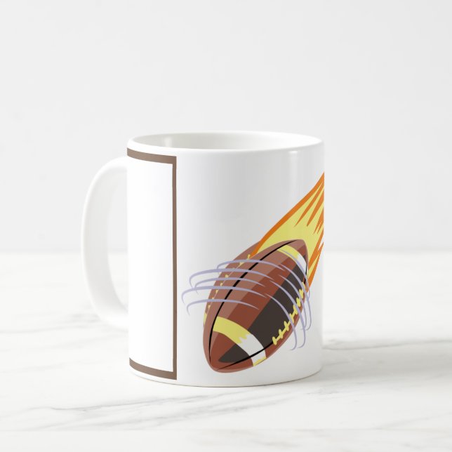 The Flaming Football - Coffee Mug (Front Left)