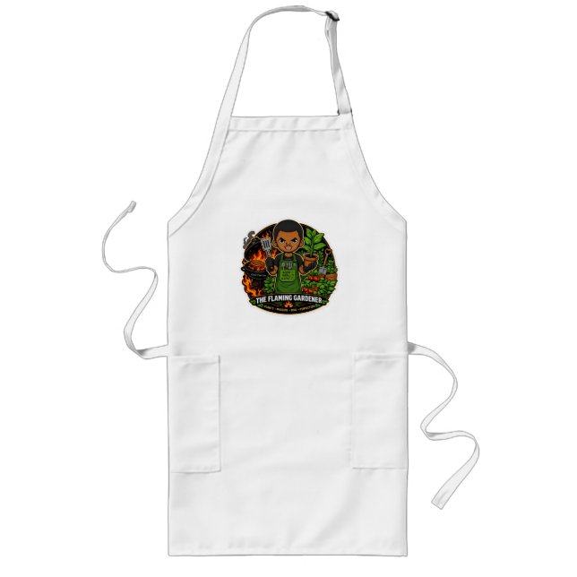 The Flaming Gardener Apron (Front)
