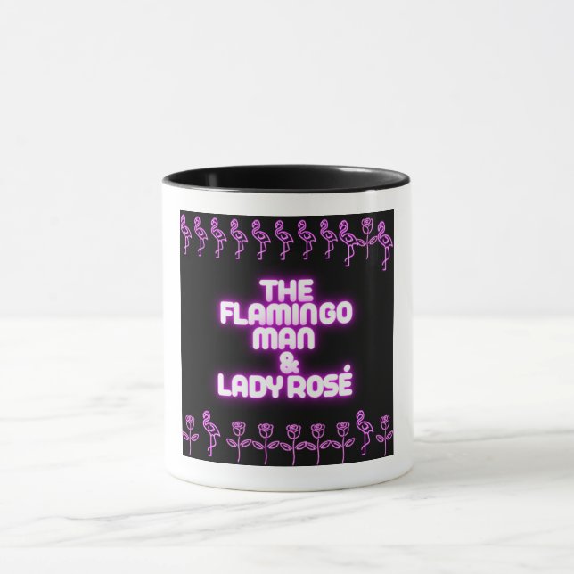 The Flamingo Man & Lady Rosé Mug (Center)