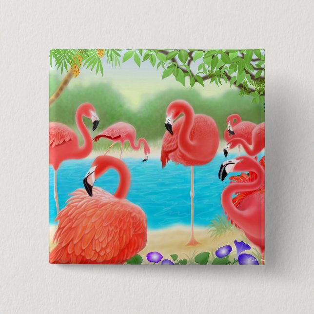 The Flamingo Pin (Front)