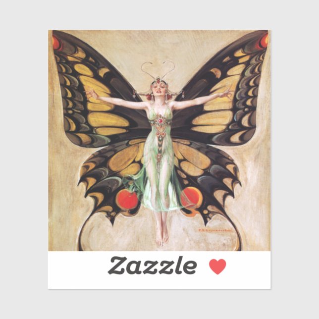 The Flapper Girl's Metamorphosis to Butterfly 1922 (Sheet)
