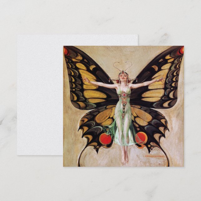 The Flapper Girl's Metamorphosis to Butterfly 1922 (Front/Back)