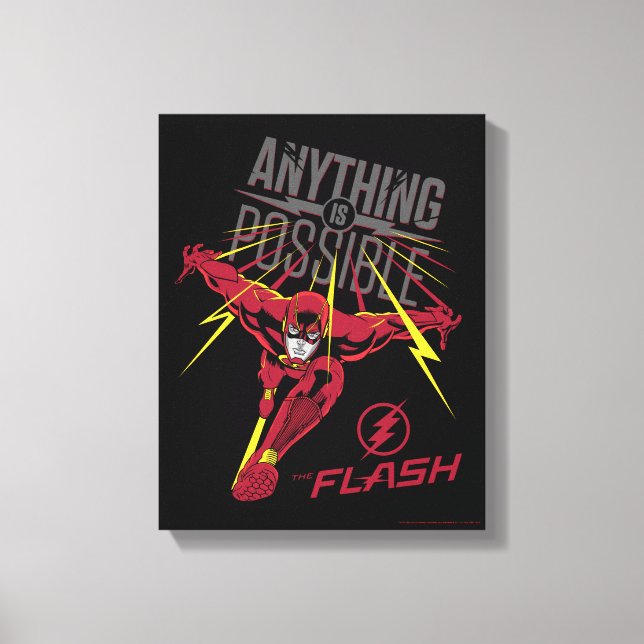 The Flash | "Anything Is Possible" Canvas Print (Front)