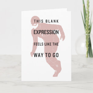 The Flash "Blank Expression" Quote Silhouette Card