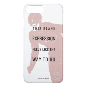 The Flash   "Blank Expression" Quote Silhouette iPhone 8 Plus/7 Plus Case
