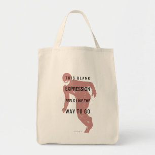 The Flash   "Blank Expression" Quote Silhouette Tote Bag