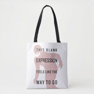 The Flash   "Blank Expression" Quote Silhouette Tote Bag