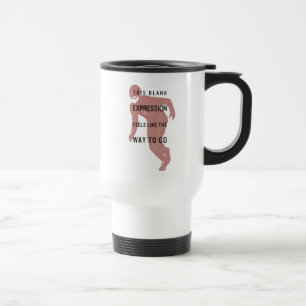 The Flash "Blank Expression" Quote Silhouette Travel Mug