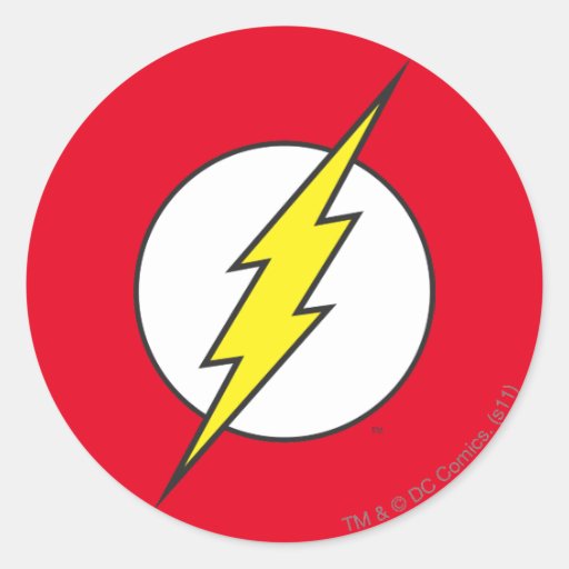 Image of The Flash | Lightning Bolt Classic Round Sticker
