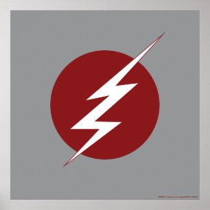 The Flash   Lightning Bolt Logo Poster