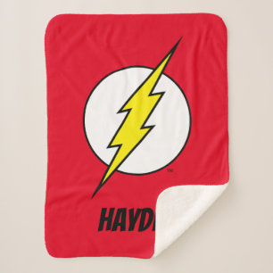 The Flash Lightning Bolt Sherpa Blanket