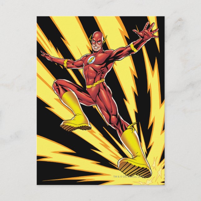 The Flash Lightning Bolts Postcard (Front)