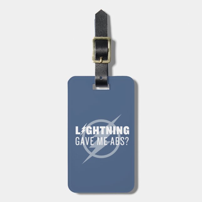 The Flash | "Lightning Gave Me Abs?" Luggage Tag (Front Vertical)