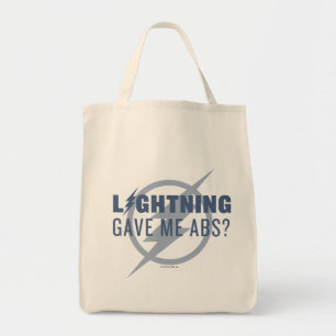 The Flash "Lightning Gave Me Abs?" Tote Bag