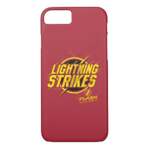 The Flash   "Lightning Strikes" Graphic iPhone 8/7 Case