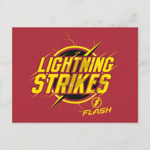 The Flash "Lightning Strikes" Graphic Postcard