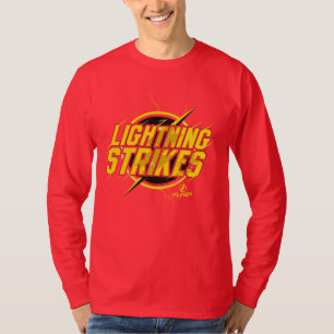 The Flash   "Lightning Strikes" Graphic T-Shirt