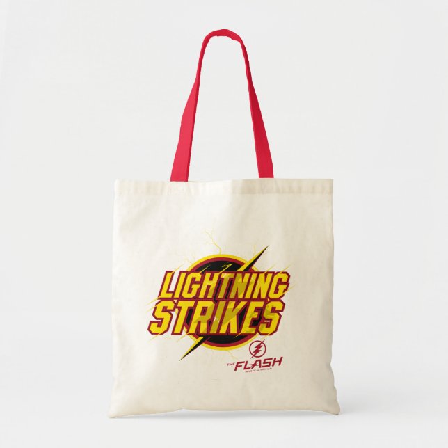 The Flash | "Lightning Strikes" Graphic Tote Bag (Front)