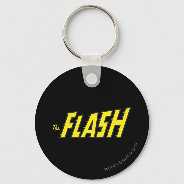 The Flash Logo Yellow Key Ring (Front)