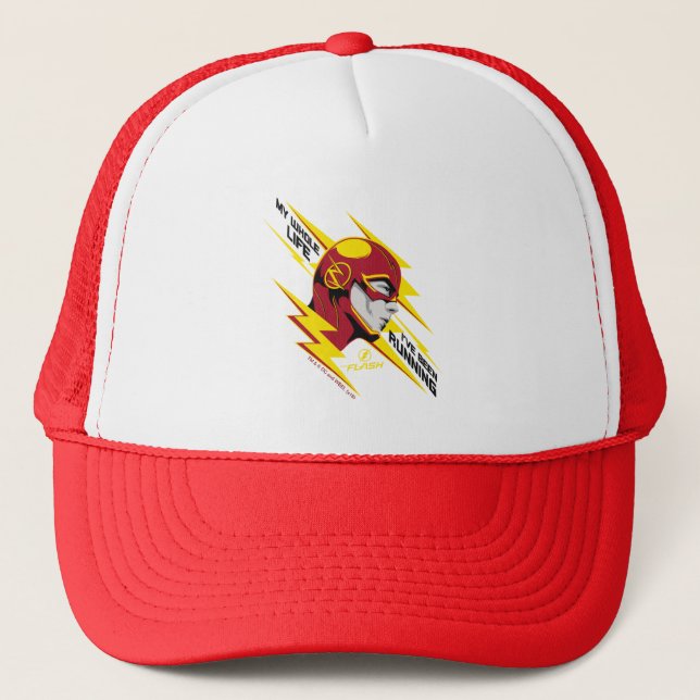 The Flash | My Whole Life I've Been Running Trucker Hat (Front)
