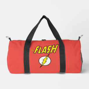 The Flash Name & Lightning Bolt Logo Duffle Bag