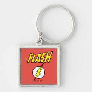 The Flash Name & Lightning Bolt Logo Key Ring