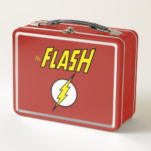 The Flash Name & Lightning Bolt Logo Metal Lunch Box