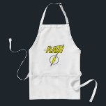 The Flash Name & Lightning Bolt Logo Standard Apron<br><div class="desc">Check out this iconic logo for The Flash,  featuring his name in telescopic speed style over the bright yellow lightning bolt in circle icon!</div>