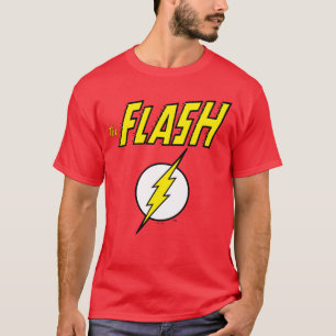 The Flash Name & Lightning Bolt Logo T-Shirt