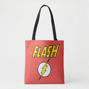 The Flash Name & Lightning Bolt Logo Tote Bag