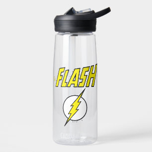 The Flash Name & Lightning Bolt Logo Water Bottle