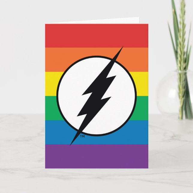 The Flash Rainbow Logo Card (Front)
