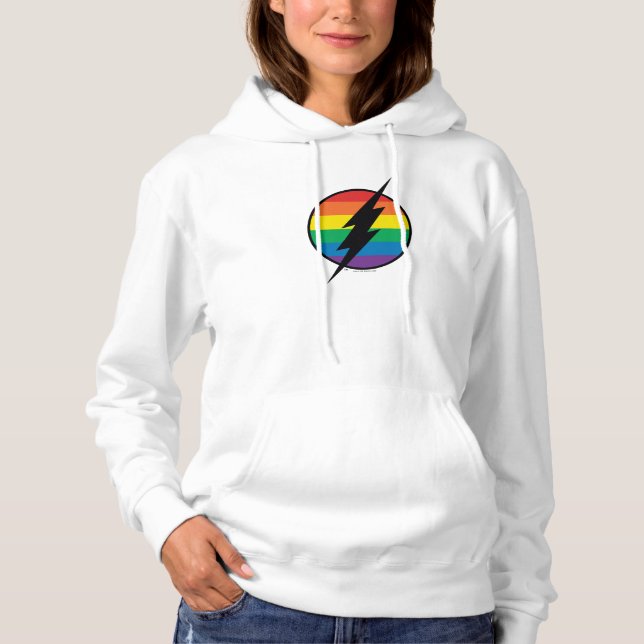 The Flash Rainbow Logo Hoodie (Front)