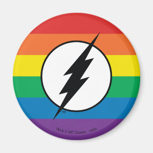 The Flash Rainbow Logo Magnet