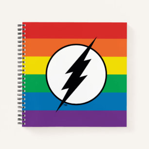 The Flash Rainbow Logo Notebook