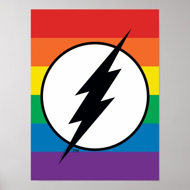 The Flash Rainbow Logo Poster (Front)