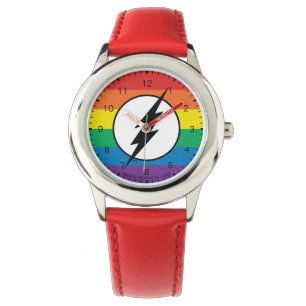 The Flash Rainbow Logo Watch