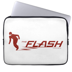 The Flash   Super Hero Name Logo Laptop Sleeve