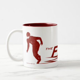The Flash   Super Hero Name Logo Two-Tone Coffee Mug